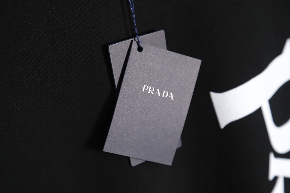 Prada 23ss letter print short sleeve short sleeve TSK1