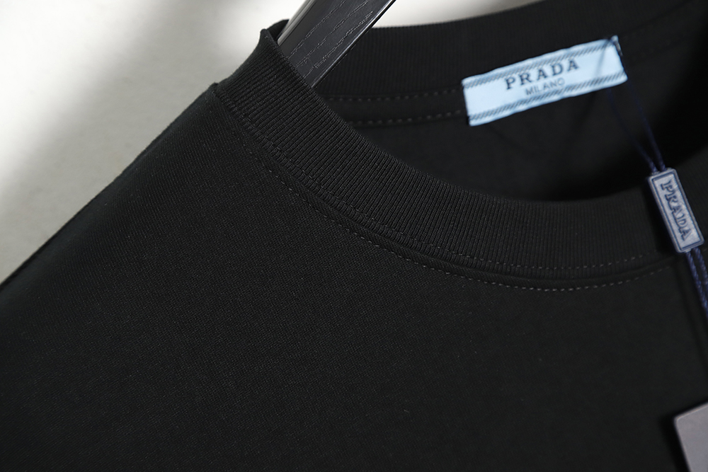 Prada 23ss letter print short sleeve short sleeve TSK1