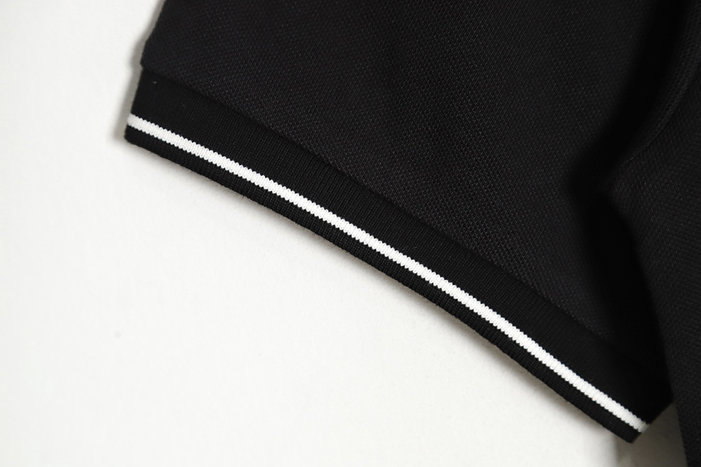 Prada 23ss chest pocket triangle logo short-sleeved Polo shirt TSK1