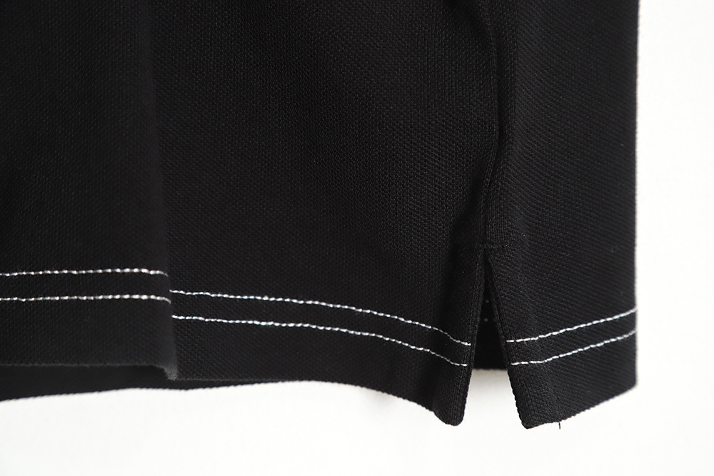 Prada 23ss chest pocket triangle logo short-sleeved Polo shirt TSK1