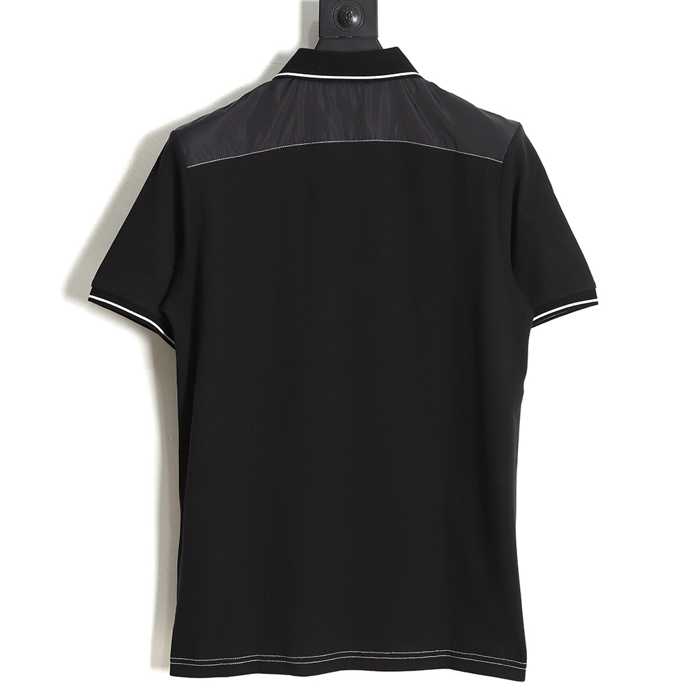 Prada 23ss chest pocket triangle logo short-sleeved Polo shirt TSK1