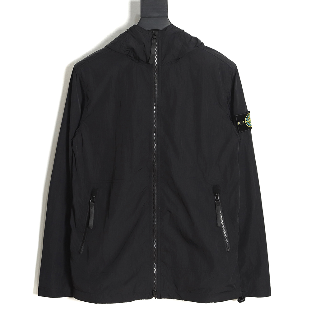STONE ISLAND 23SS solid color zipper hooded jacket TSK1