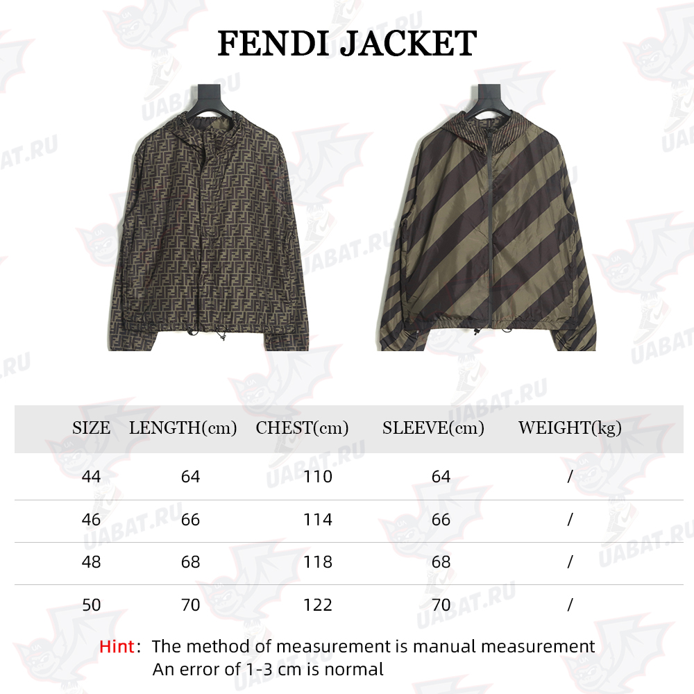 FENDI FD 22 new double-sided black flower nylon jacket coat