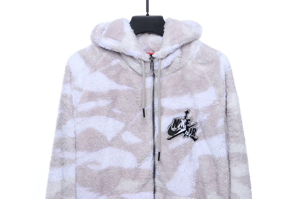 Nike  Camouflage Plush Zip Hoodie