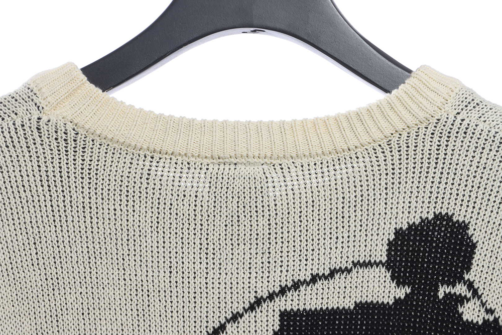 NEXT Tuxi Union Black 8 Spiral Wool Sweater