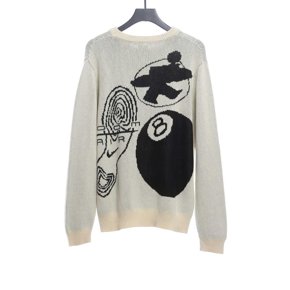 NEXT Tuxi Union Black 8 Spiral Wool Sweater