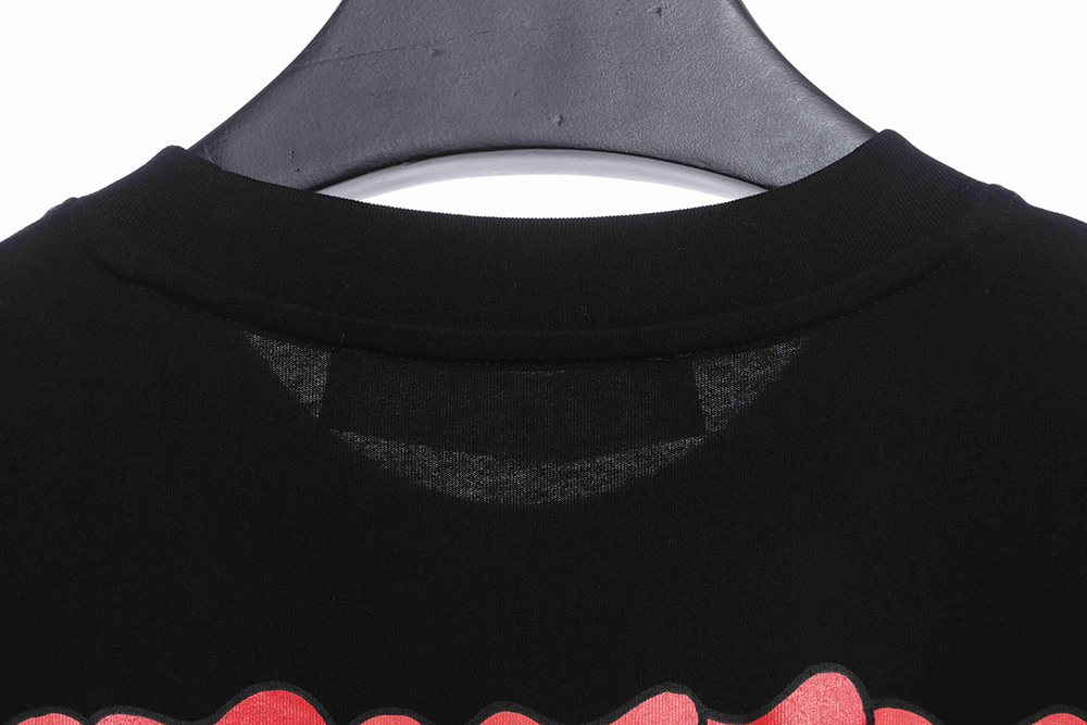 Off White Red Gray Dissolving Gradient Short Sleeve