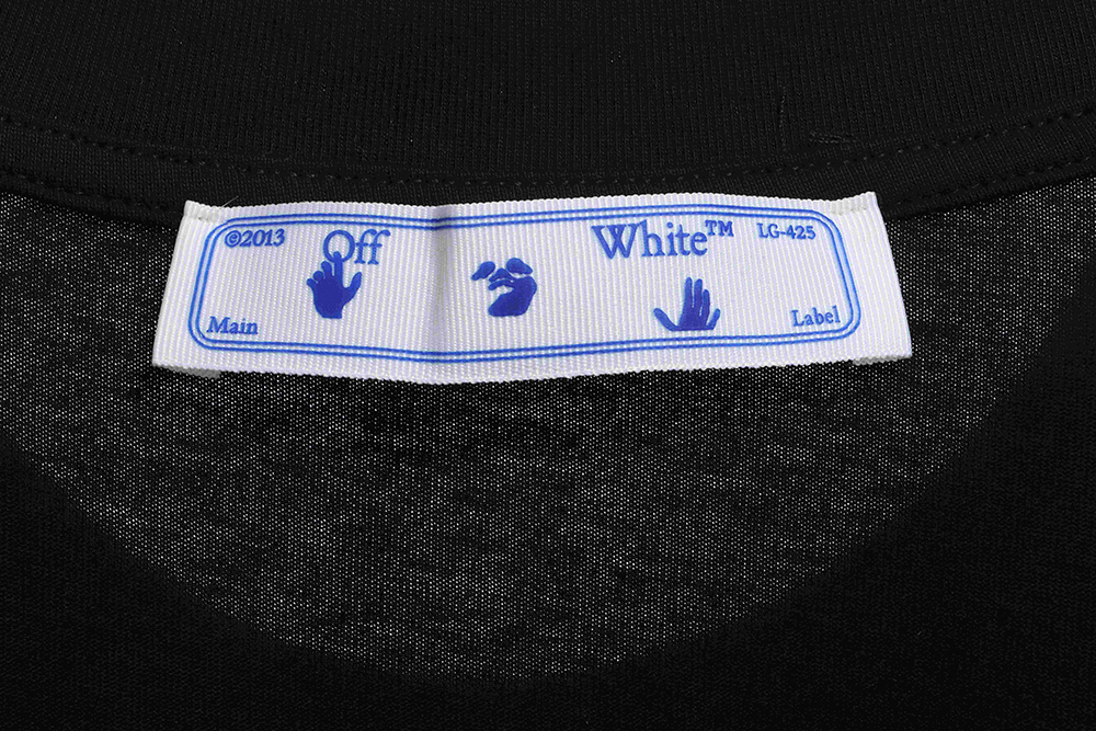 Off White Red Gray Dissolving Gradient Short Sleeve