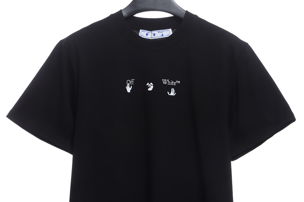 Off White Red Gray Dissolving Gradient Short Sleeve