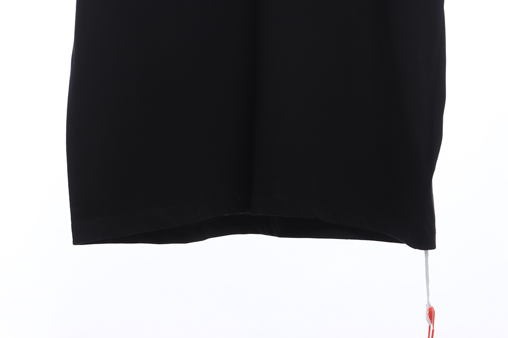 Off White Red Gray Dissolving Gradient Short Sleeve