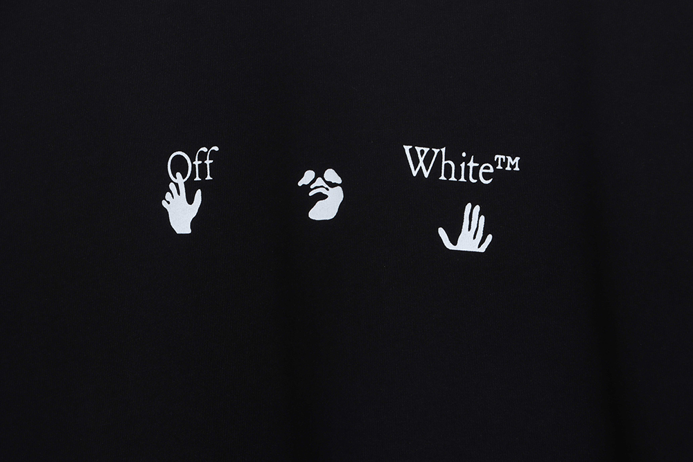 Off White Red Gray Dissolving Gradient Short Sleeve