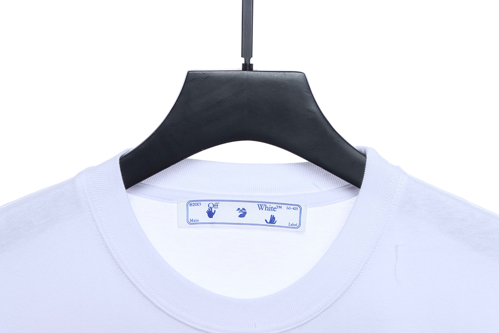 Off White red religious short sleeve