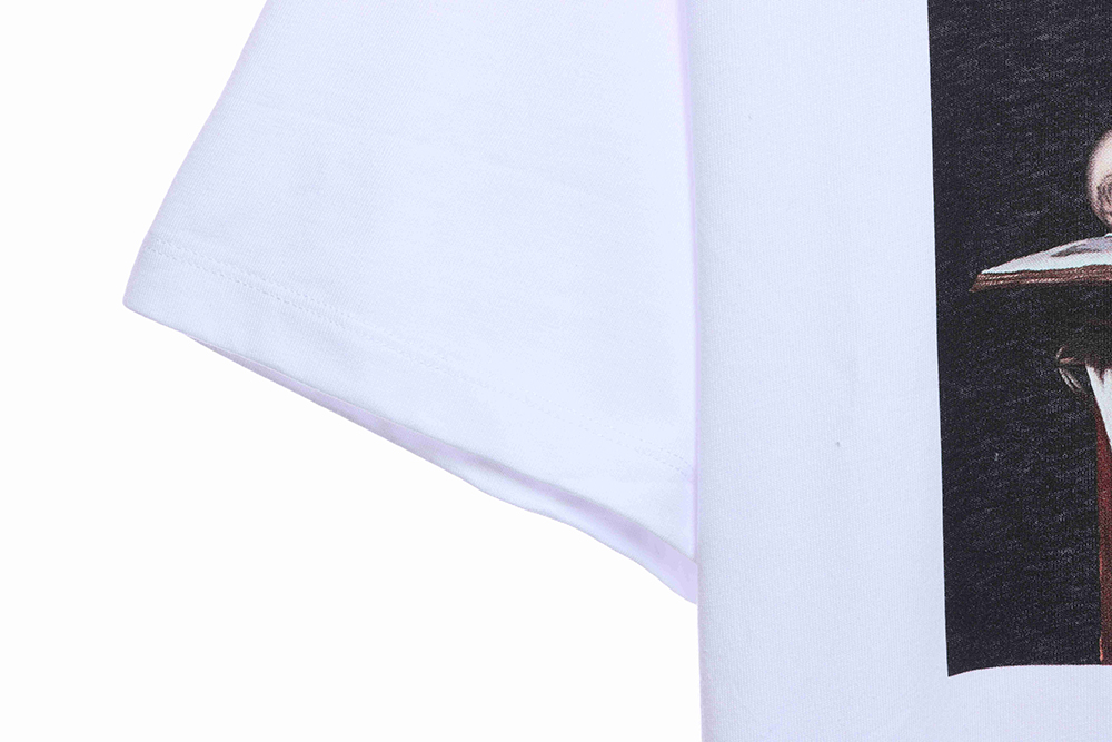 Off White red religious short sleeve