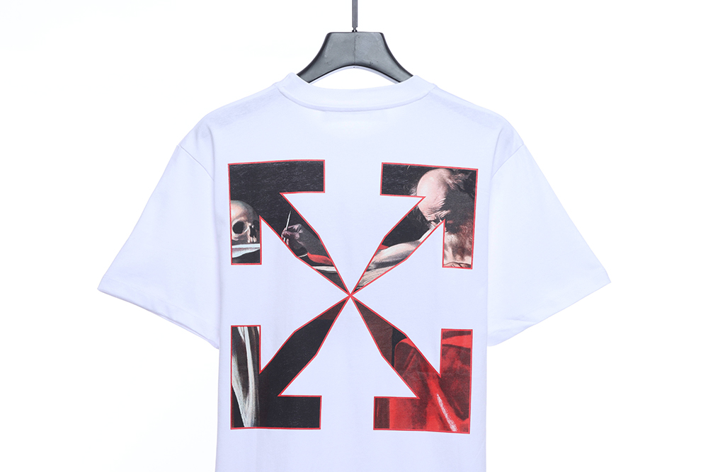 Off White red religious short sleeve