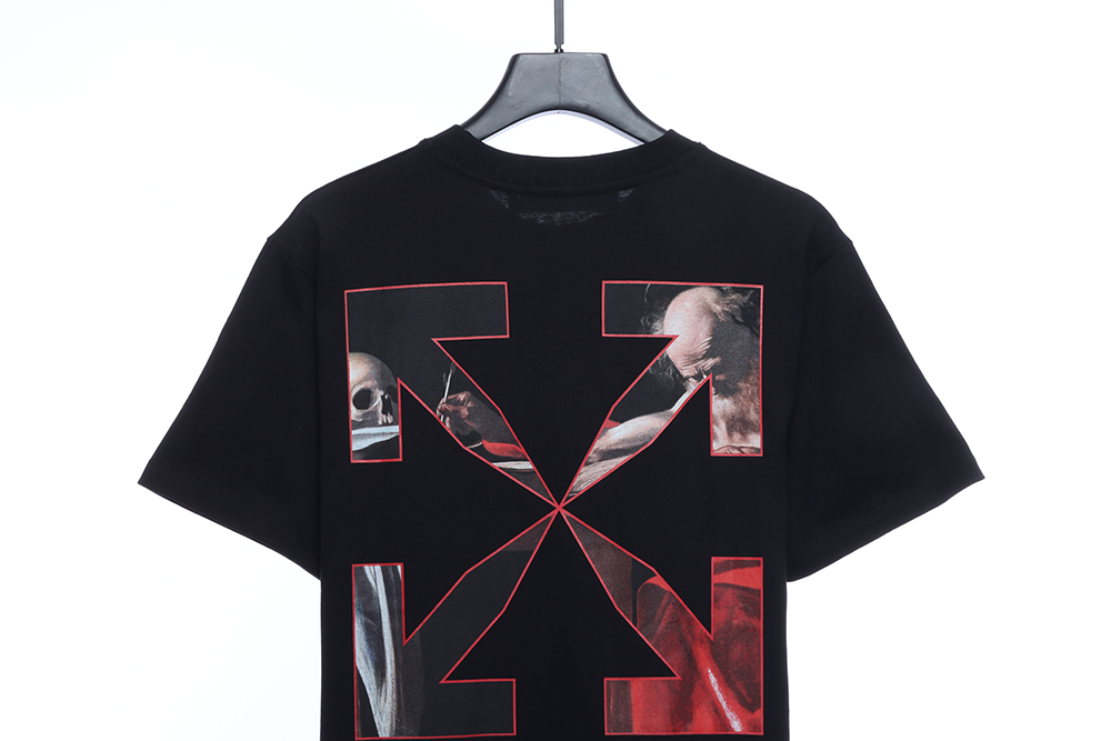 Off White red religious short sleeve TSK1