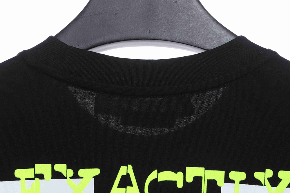 Off White Green Paint Letter ArrOff White Short Sleeve