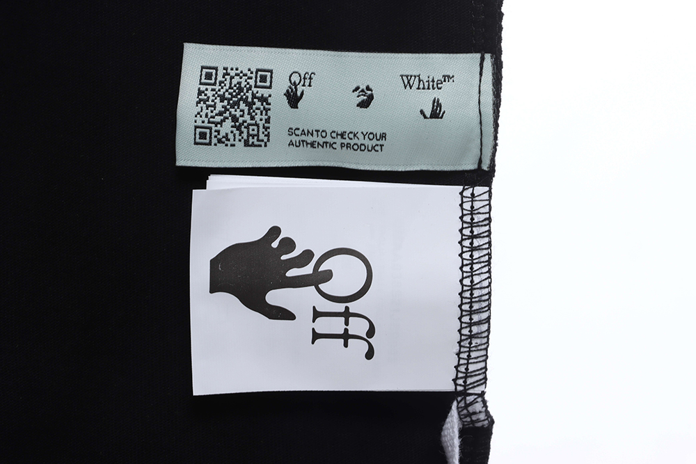 Off White Green Paint Letter ArrOff White Short Sleeve