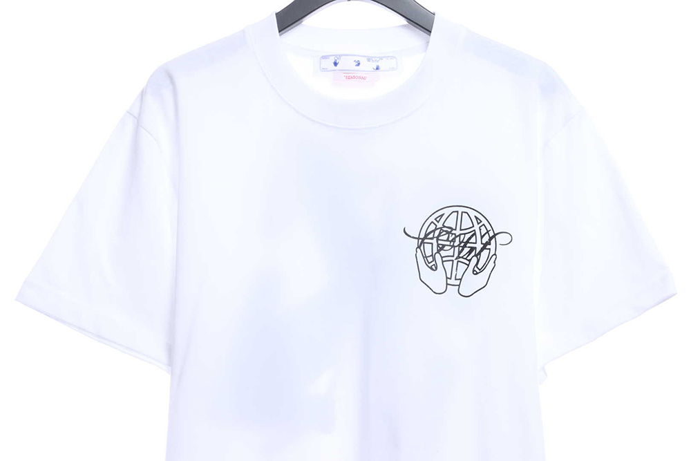 Off White palm arrOff White print short sleeve TSK1