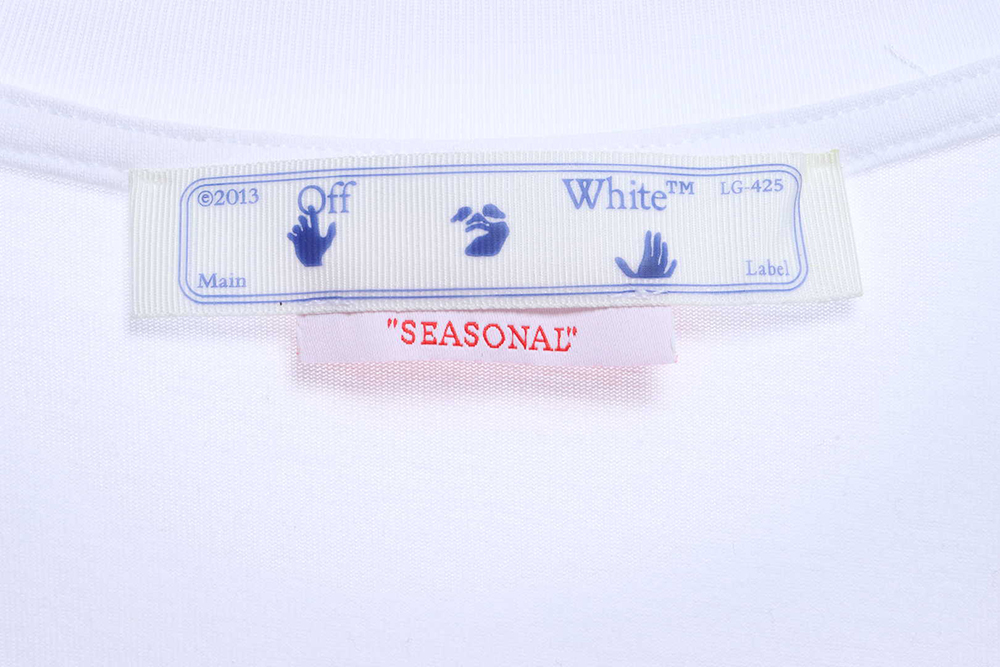 Off White Sketch Splashed Ink ArrOff White Letter Short Sleeves