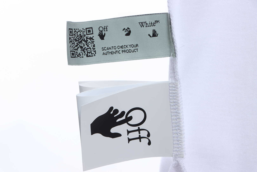 Off White Sketch Splashed Ink ArrOff White Letter Short Sleeves
