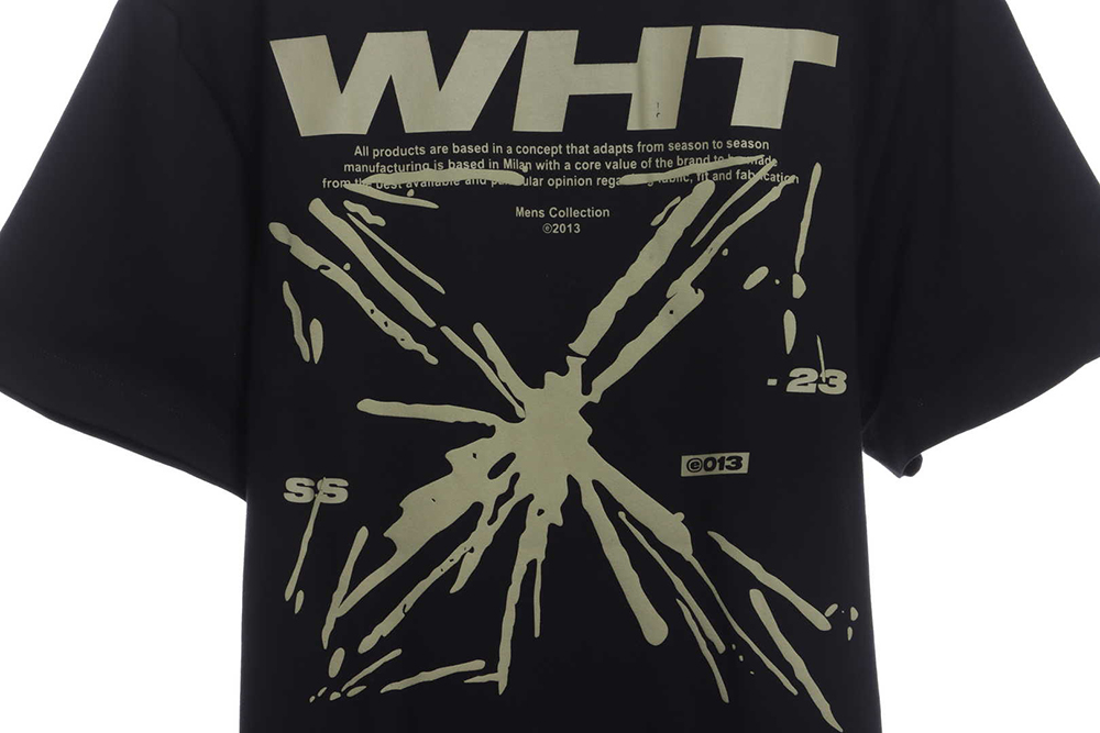 Off White sketch splash ink arrOff White letter short sleeve TSK1