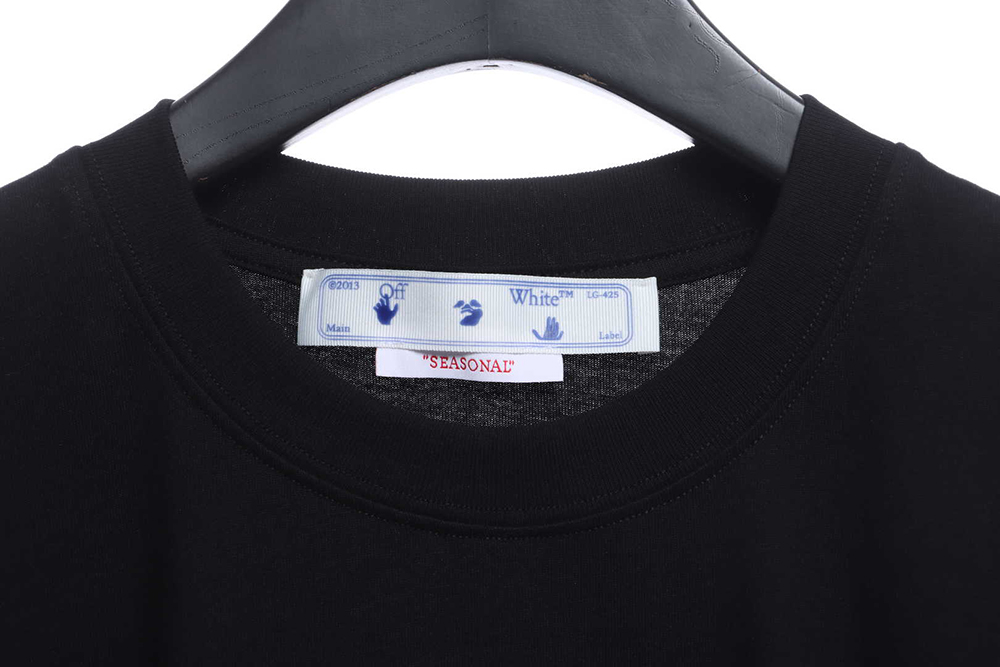 Off White sketch splash ink arrOff White letter short sleeve TSK1