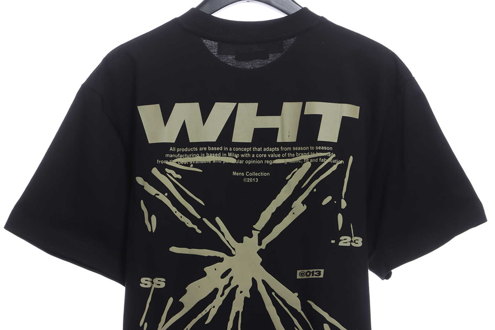 Off White sketch splash ink arrOff White letter short sleeve TSK1