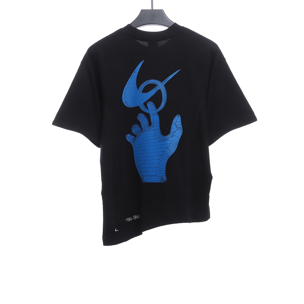 Nike Joint OW Asymmetric Hem Letter Print Short Sleeves