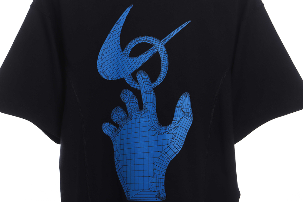 Nike Joint OW Asymmetric Hem Letter Print Short Sleeves