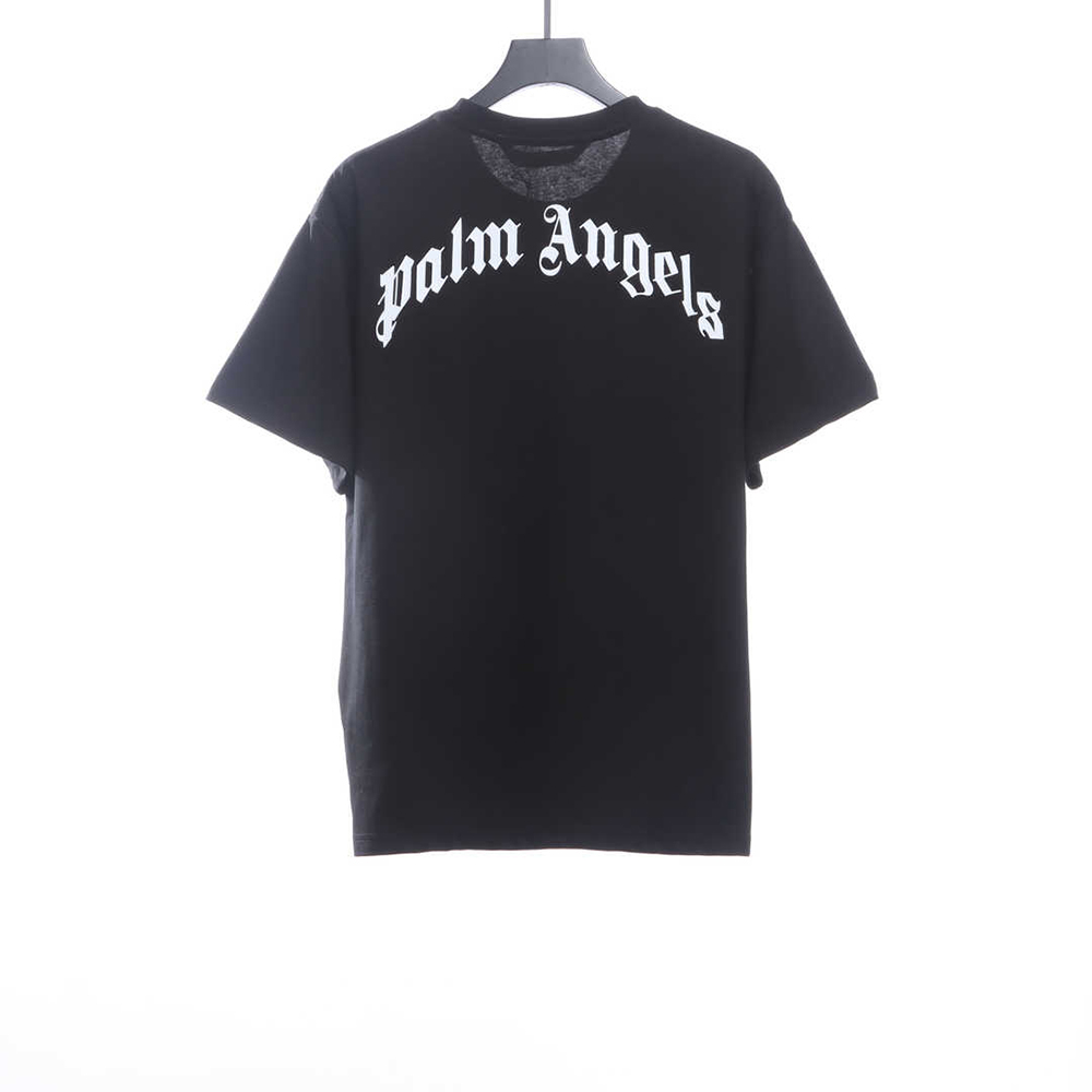 Palm Angels Sheer Bear Print Short Sleeve