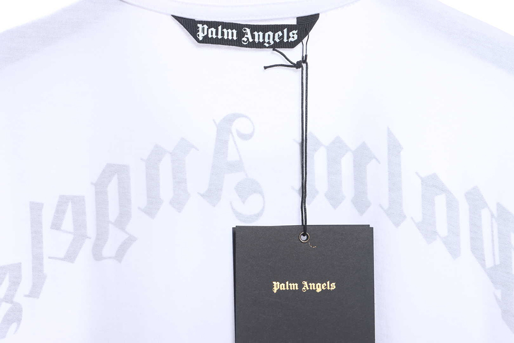 Palm Angels See-Through Bear Print Short Sleeve TSK1