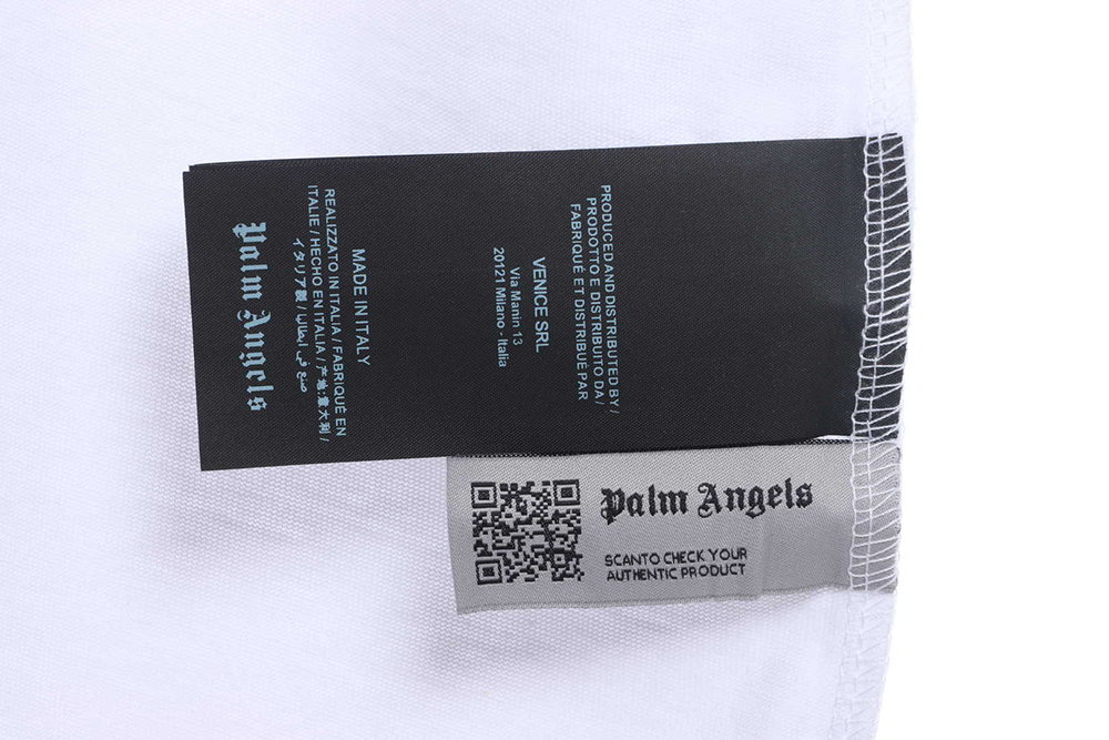 Palm Angels See-Through Bear Print Short Sleeve TSK1