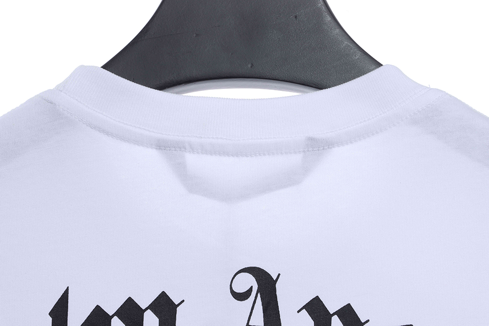 Palm Angels white guillotine short sleeve TSK1