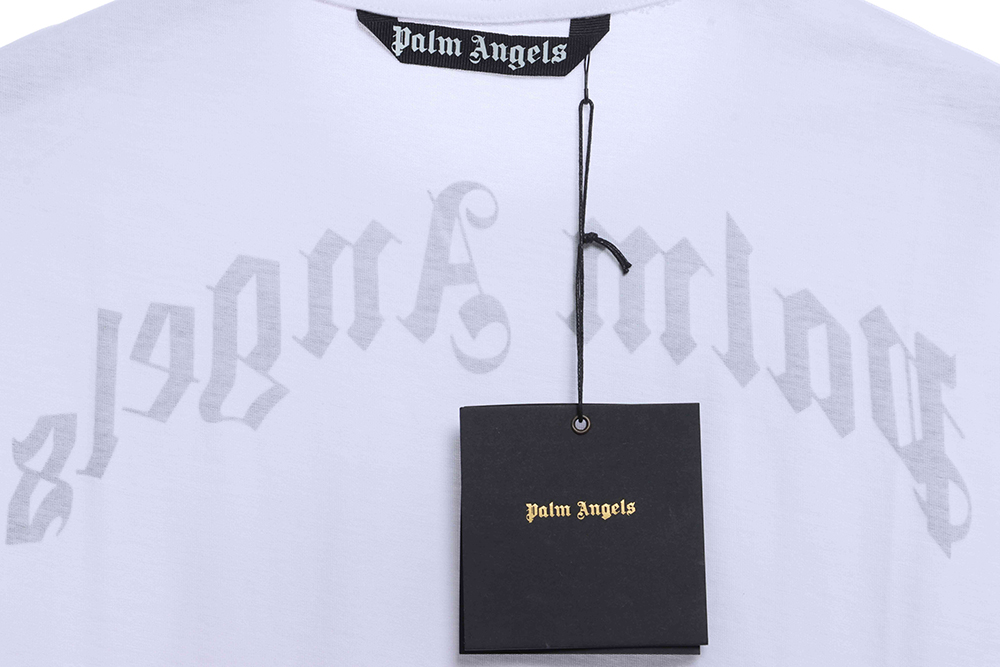Palm Angels white guillotine short sleeve TSK1