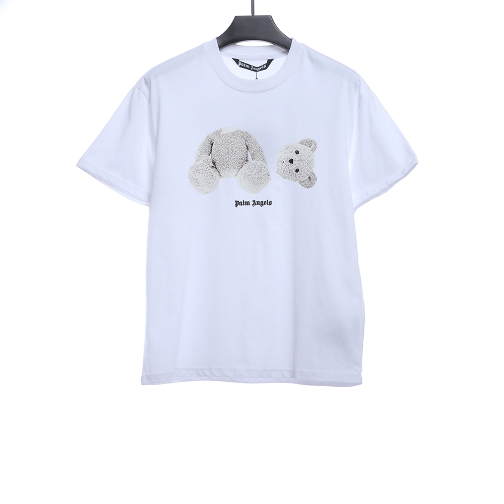 Palm Angels white guillotine short sleeve TSK1