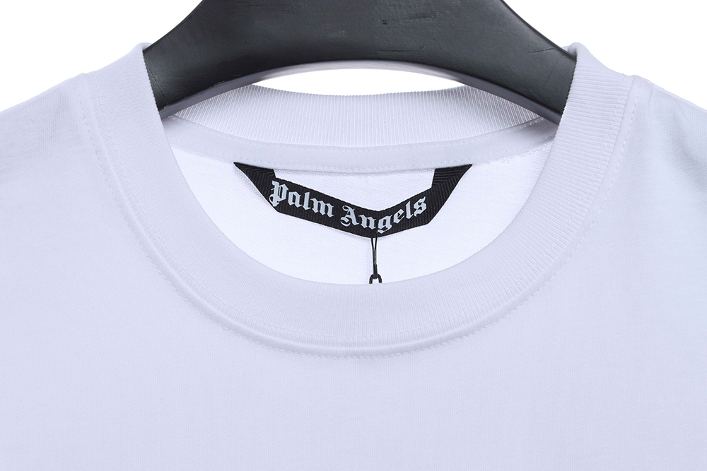 Palm Angels white guillotine short sleeve TSK1