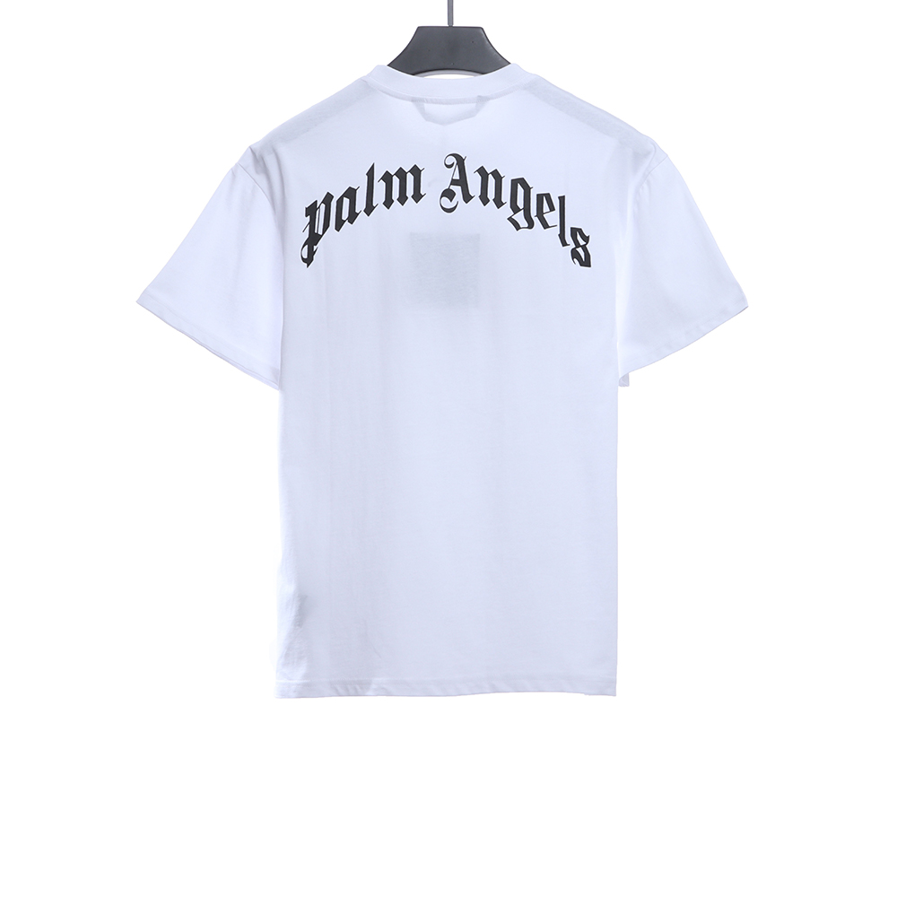 Palm Angels white guillotine short sleeve TSK1