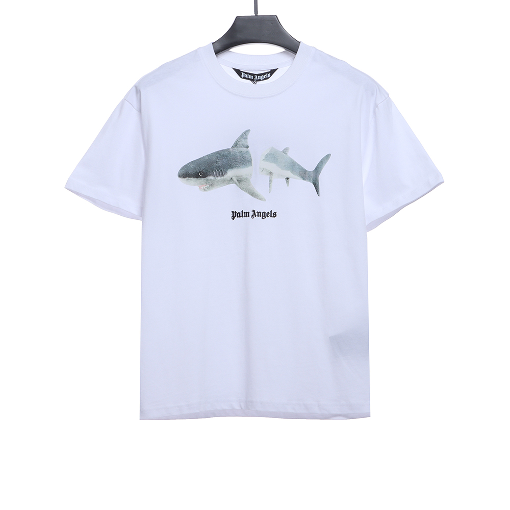 Palm Angels Broken Tail Shark Print Short Sleeve TSK1