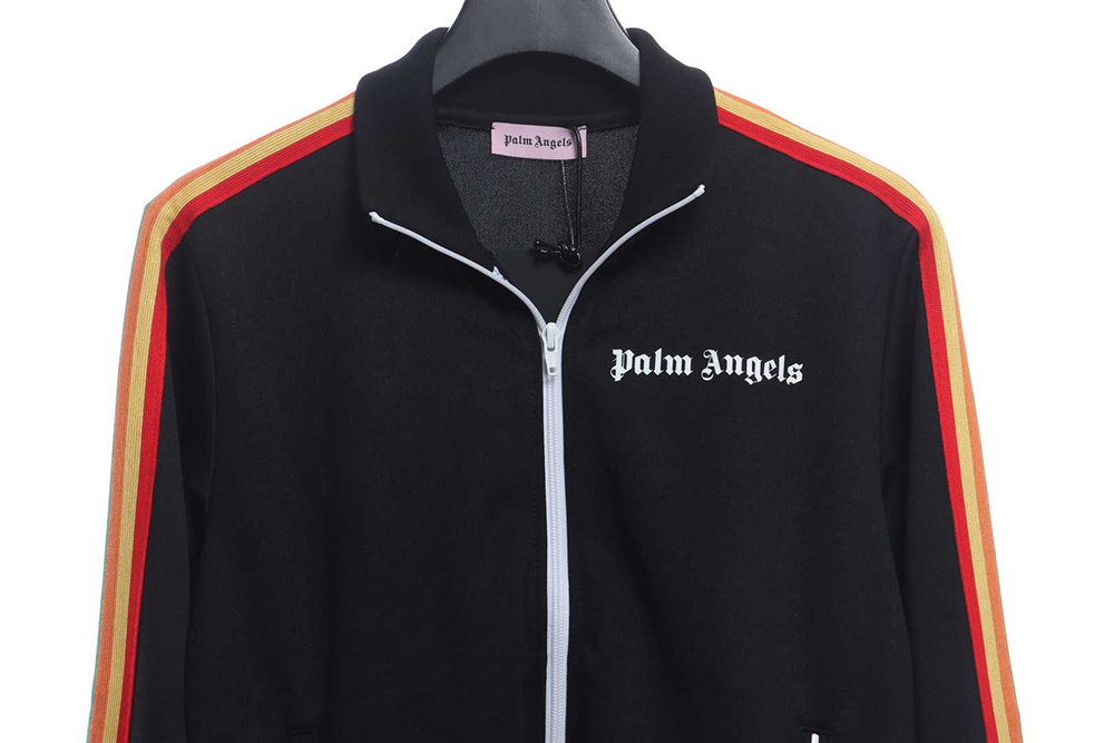 Palm angels rainbow stripe track jacket