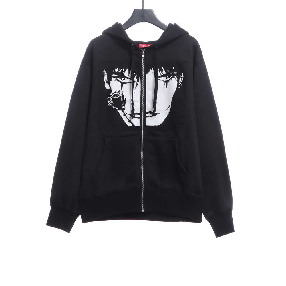 Supreme xThe Crow Raven Zip Hoodie