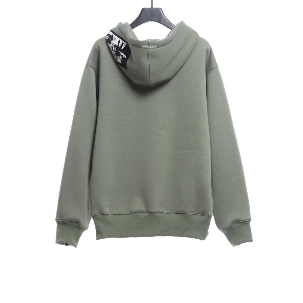 Supreme xThe Crow joint crow zipper hoodie TSK1