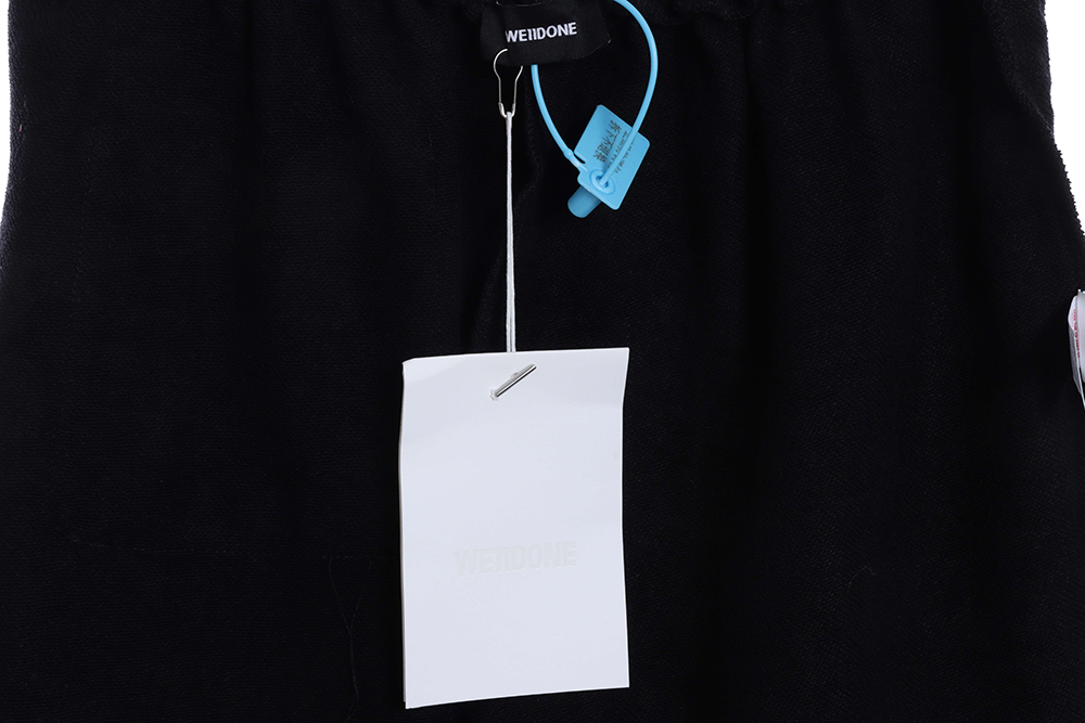 We11done SIDE LETTER LOGO SHORTS