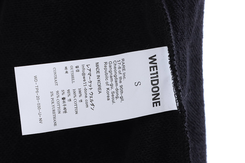 We11done SIDE LETTER LOGO SHORTS