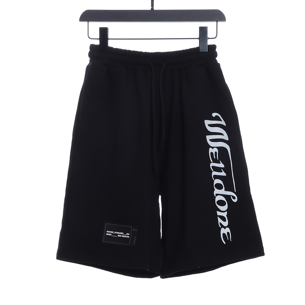 We11done SIDE LETTER LOGO SHORTS