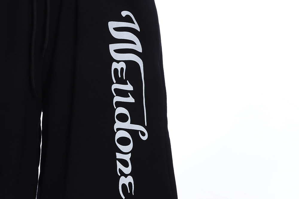We11done SIDE LETTER LOGO SHORTS