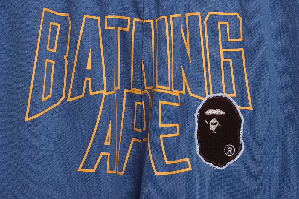 BAPE ape head letter print shorts TSK1