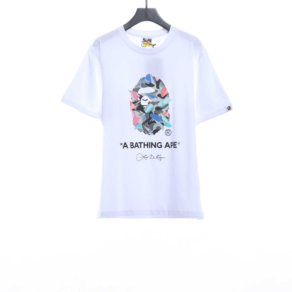 BAPExLDG Joint Color Geometric Fragment Short Sleeve TSK1