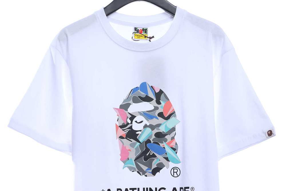 BAPExLDG Joint Color Geometric Fragment Short Sleeve TSK1