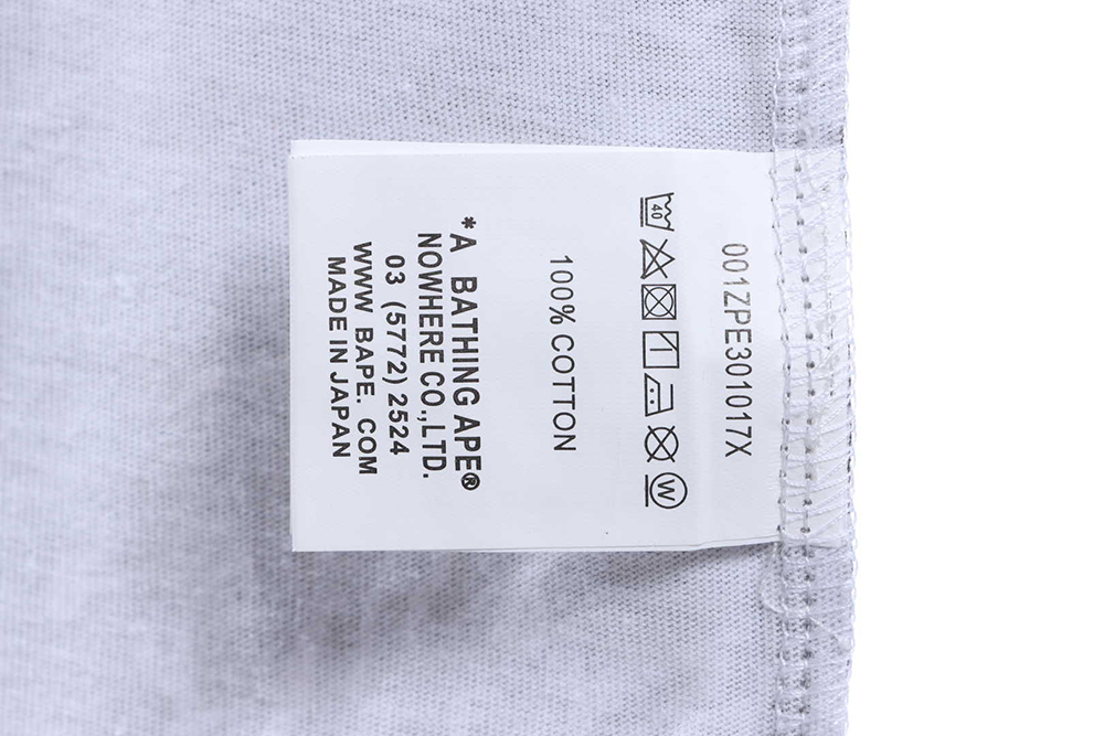 BAPE gradient print short sleeves