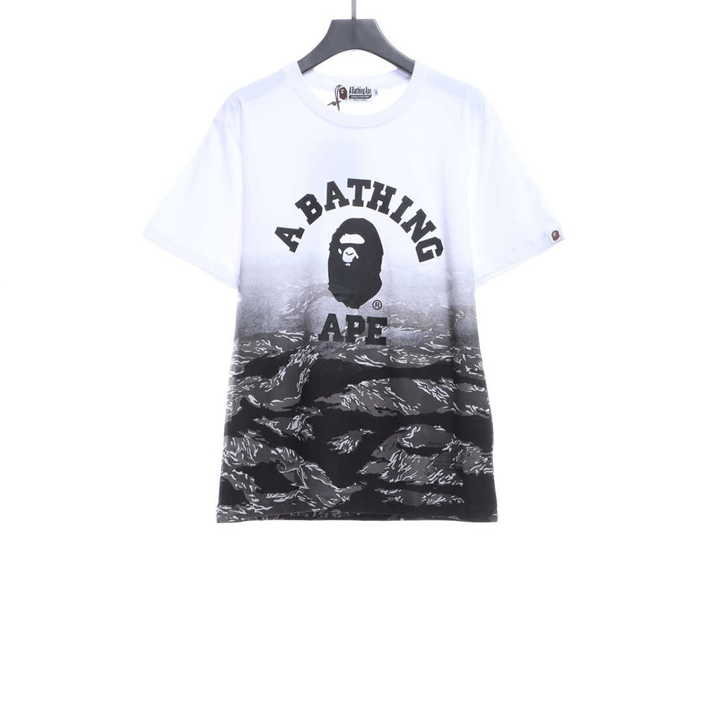 BAPE gradient print short sleeves